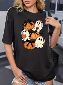 1 Sexy Casual Party Elegant Sweet High Elasticity Beach Night Out Vacation Wedding Sporty College Holiday Office Home Daily Date Birthday Party Baby Shower Summer Halloween Pumpkin Print - 黑色 - 查看 8