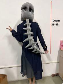 2026新款恐龙骨架头帽，趣味服装帽，骨头娃娃生日派对礼物，角色扮演爱好者，动漫收藏品，创意恶搞礼物，生日礼物，情人节惊喜小礼物，情侣外骨骼 - 彩色 - 查看 12