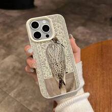 Ốp lưng điện thoại Fierce Animals 1 chiếc chất liệu TPU họa tiết chim ưng cổ điển độc đáo, tương thích với iPhone 17 Pro Max/17/16 Pro Max/15/13/12/11, S20 FE/A15/S24/A55, Note 11/Note 12/Note 13 Pro, bảo vệ toàn diện chống rơi mềm mại - trắng - Xem 4