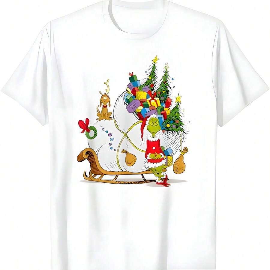 Camiseta de trineo de Drs. Seusss Grinchs - Blanco - Ver 1