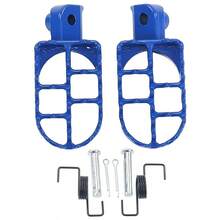 Reletech 2Pcs Motorcycle Footpegs, Durable Aluminum Alloy Off Road Foot Pegs, Reinforced Lightweight Upgrade Replacement Parts - A - View 12
