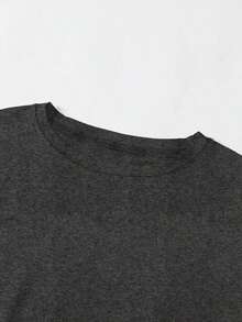New Women's Knit Sweaters And Short-Sleeved T-Shirts With A Slim Fit, Duck Print, For Casual And Sporty Wear - 深灰色 - 查看 3