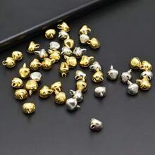 100pcs Decorative Bells, DIY Craft, Holiday Decor, Dog Collar Accessories, Phone Strap Accessories, Suitable For Halloween And Christmas - One-word Bell - View 6