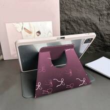 1 chiếc ốp lưng máy tính bảng màu tím đế in hình nơ hồng, xoay 360° có ngăn đựng bút, tương thích với iPad thế hệ thứ 10 10.9 inch 2022 Smart Case/ Air 13 (M3 2025)/ Air 11 (M3 2025)/ Air 11 (M3 2025)/ 11 (A16 2025), tương thích với Oppo Pad, Matepad, Vivo Pad, Honor Pad, Xiaoxin Pad. - Nhiều màu - Xem 3