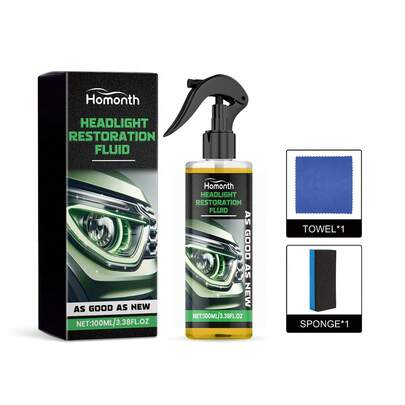 Kit de restauración de faros de coche Homonth, repara arañazos, abrillanta y protege el revestimiento