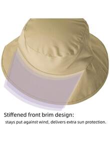 1pc Unisex Quick-Dry UPF 50+ Sun Protection Hat, Suitable For Surfing, Boating, Cycling And Other Sports, Wind-Resistant Casual Polyester Cap - Multicolor - View 4
