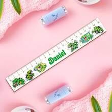 Personalized Acrylic Ruler | Vibrant Illustrated Design, Durable, Ideal For Students And Teachers, Modern Design, Fun Graphics, High-Quality Craftsmanship, Suitable For Boys And Girls - A - View 7