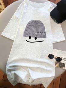 Women's T-Shirt For Spring And Summer - White - View 4