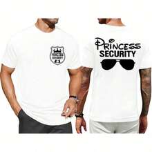 FRYAID Princess Team T-Shirt, Men's Magical T-Shirt, Magical Kingdom T-Shirt, For Dad's Birthday Party, Family Trips, Short Sleeve PEOT - 白色 - 查看 12
