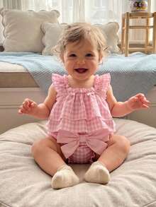 Baby Girls Tank Top Co-Ords - Pink - View 4