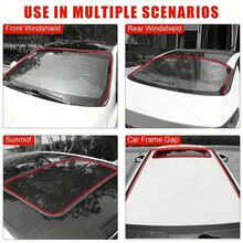 Ideal For Car Windows And T-Shaped Rubber Seals, This Is The Perfect Choice For Automotive Windshields - Designed For Tight Sealing, Dust-Proof And Waterproof, Easy To Install, Suitable For Front And Rear Windshields, Durable And Weather-Resistant. - 6-meter T-shaped Sealing Strip - View 4