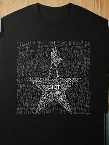 It Could Be Worse, Funny Phrase, Women's Casual Crew Neck Short Sleeve T-Shirt, Humorous Slogan T-Shirt, Loose Fit Summer T-Shirt - 黑色 2 - 查看 6