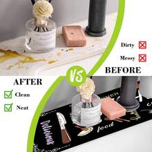 1 pieza Funda para grifo de estilo hogar dulce, hecha de fibra de poliéster, de secado rápido y fácil de limpiar, adecuada para cocina y baño, fácil de instalar, decoración diaria, regalo, alfombra de baño, funda para grifo, accesorio para grifo - Multicolor - Ver 9