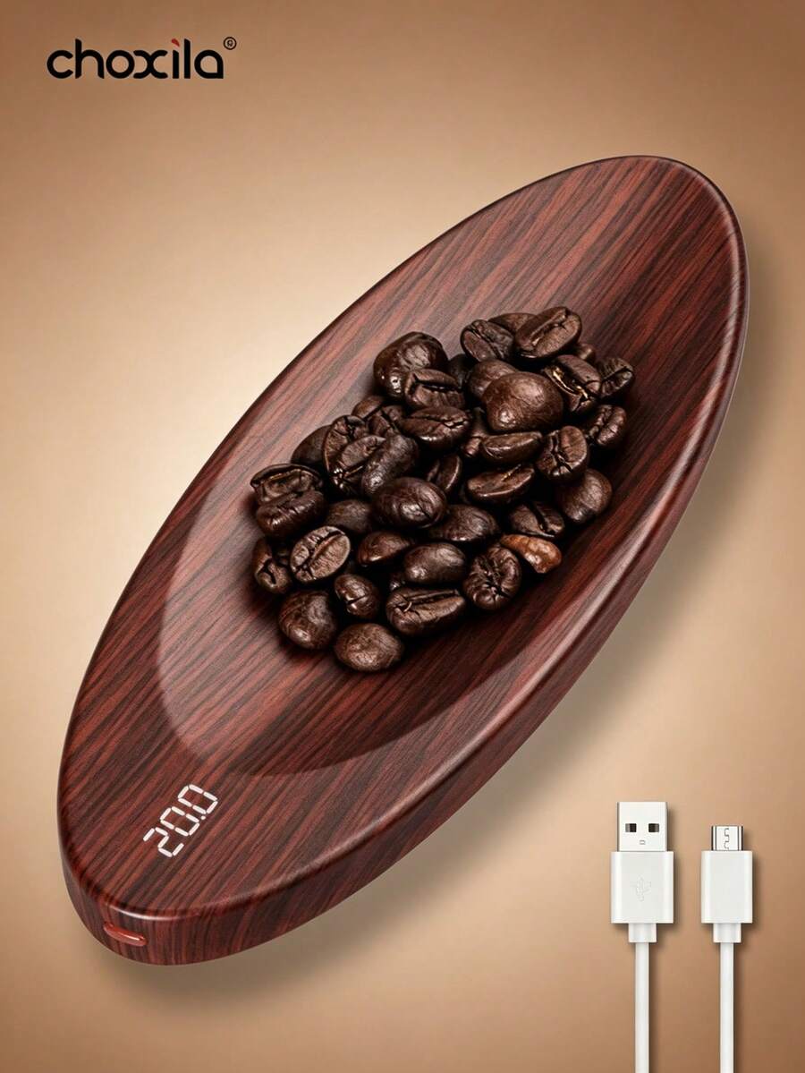 choxila 1个可充电迷你咖啡秤,也可作茶叶秤、珠宝秤使用,200克/0.1克高精度手冲咖啡秤,带去皮功能,便携式电子厨房秤,返校必备 - Coffee Scale - 查看 1