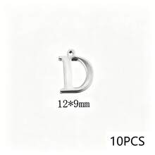 10Pcs 304 Stainless Steel 18K Gold Plated Letter Charms, Alphabet Initial Pendants For DIY Jewelry Making - Pendants - View 33