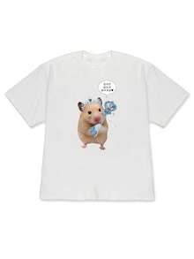 Camiseta de manga corta para mujer, estilo holgado y divertido, popular en primavera/verano 2026, con estampado de gato "Transformación Mágica". Suave y linda, cómoda y transpirable, adecuada para parejas con preferencias estéticas únicas. Una camiseta casual de manga corta, la opción ideal para los días en que no sabes qué ponerte. - Blanco1 - Ver 7
