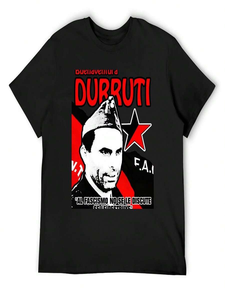 Camiseta DURRUTICNT_FAIT Top Tallas grandes Camiseta estampada Talla extragrande Documento Azul Tallas grandes Ropa de mujer - Negro - Ver 1