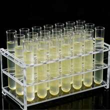 1pc 18-Hole Acrylic Transparent Test Tube Rack, Acrylic Transparent Test Tube Rack, Centrifuge Tube Rack, Laboratory Display Rack, Laboratory Supplies, 16mm Diameter, Suitable For Chemical Laboratory Test Tubes - View 2