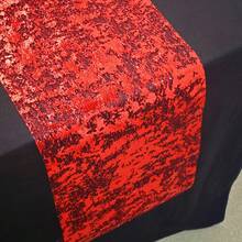 1 Roll Red Gold Foil Table Runner, Beautiful Elegant Fashionable Personalized, Decorate And Cover Tableware, Wedding Birthday Party Celebration, Elegant Fashionable Minimalist Personalized, Wear-Resistant Durable, Daily Home Gathering Dinner - View 5