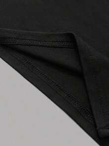 Vestido negro sin tirantes para mujer, minivestido corto - Negro - Ver 7