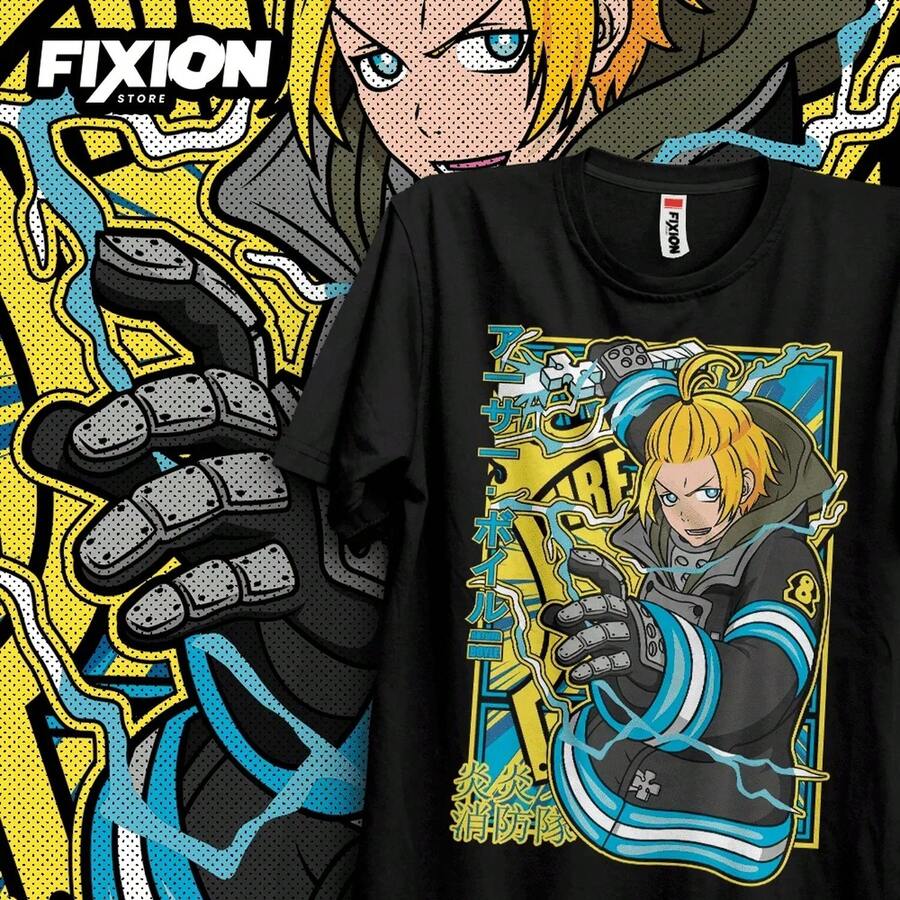 Fire Force Arthur AGAnime T-Shirt, A Gift For Anime Lovers. All Sizes Available. Made From Thick 220g Cotton. This Casual Unisex T-Shirt Has A Soft, Comfortable Feel And Is Gentle On The Skin. Its Classic And Simple Style Is Timeless, Perfect For Everyday Wear, Sports, Travel, Vacations, And Any Casual Occasion. - 黑色 - 查看 1