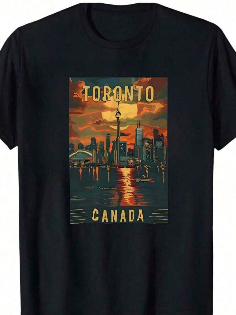 Premium Unisex Casual T-Shirts 313 Detroit Urban Print Men's Short Sleeve Cotton T-Shirt 190gsm - 黑色 4 - 查看 1