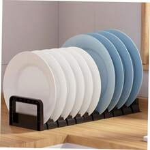 BESTYASH 2 Piezas Organizador Ajustable para Platos y Utensilios con Drenaje Estante Multiusos para Cocina Resistente al Agua y de Limpiar Encimera - Multicolor - Ver 6