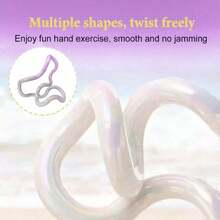 Fidget String Tangles Toy Relax Anxiety Stress Adhd Sensory Aid Twist Fiddle - Relieve Stress And Increase Patience - Màu trắng sữa nhiều màu (Có hộp) - Xem 8