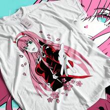 Camiseta de anime Waifu Material, Camiseta de chica anime Darling UniS1ex Graphic T1EE4 - Blanco - Ver 1
