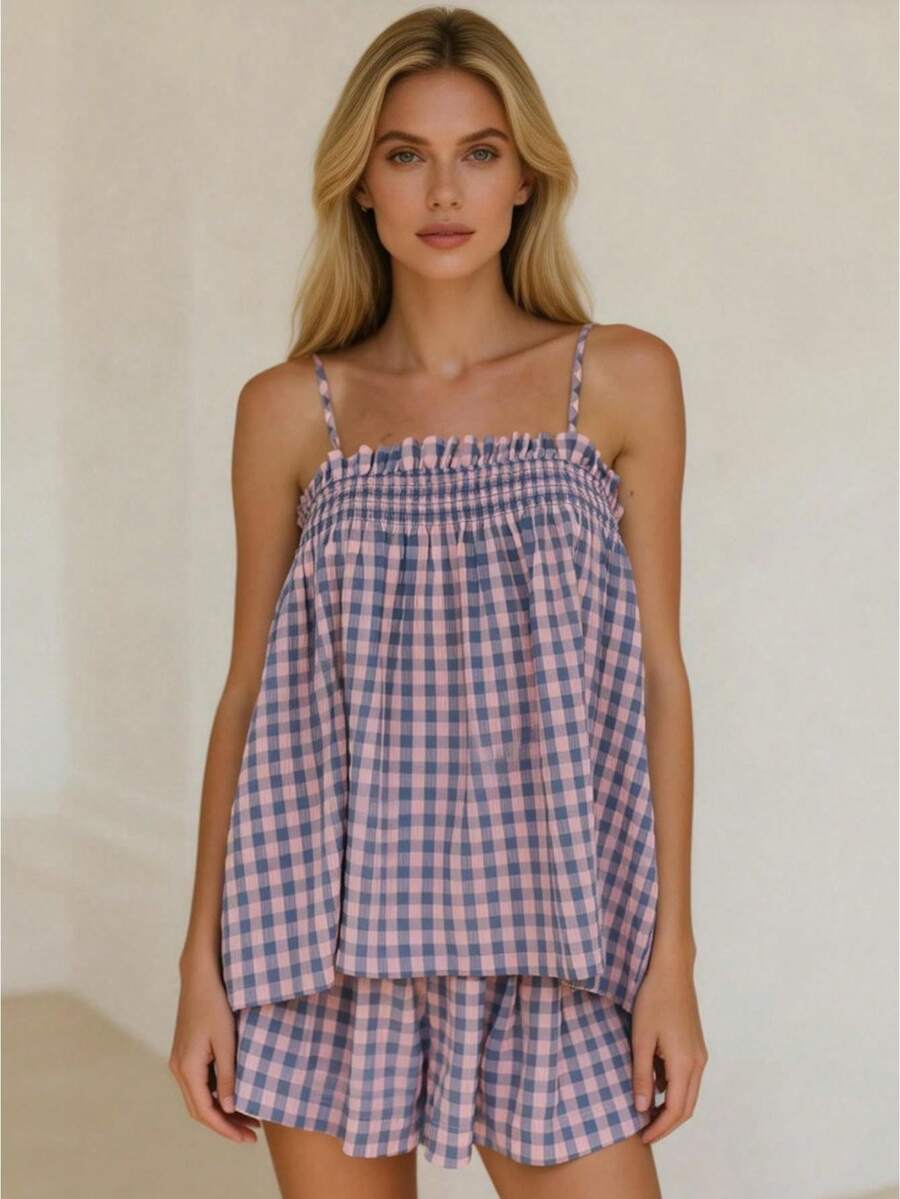 Women Two-Piece Outfits - 紫色 - 查看 1