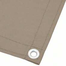 vidaXL Brise-vue pour balcon, revêtement de balcon avec œillets et corde, imperméable, pour balcon et terrasse, 90 x 800 cm, taupe, 100 % polyester Oxford - brun grisâtre - Voir 6