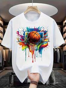 Camisetas estampadas de moda para hombre - Blanco - Ver 1