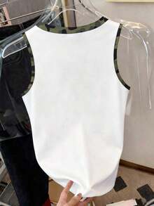 Camiseta de tirantes efecto denim para mujer - Multicolor 2 - Ver 2