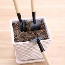 6件組迷你園藝工具套組，居家多肉盆栽工具，含大小鏟子與耙子，可用於鬆土、移栽、施肥，適合室內盆栽、陽台多肉植物與綠植，園藝初學者理想選擇 - 多款式 - 查看 11