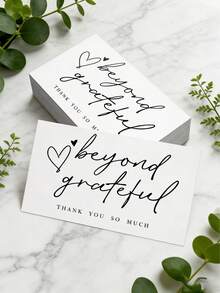 50Pcs Bulk Thank You Cards Professional Business Appreciation Cards For Beauty Salon Spa Studio Freelancer Client Loyalty Branding - Sets - View 1