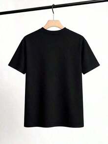 White Spider Print T-Shirt On Scarlet Web With Striking Design For Urban And Alternative Style - 黑色 - 查看 3