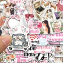 SCXXBSW 50PCS Wedding Season Aesthetic Stickers, Suitable For Decorating Handbooks, Diaries, Water Cups, Waterproof Stickers - Multicolor - View 5