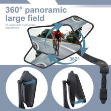 2 Packs Bike Mirror For Handlebars, HD Adjustable Bicycle Rear View Mirror, Universal Bike Mirrors For Road Mountain E-Bikes - Black - View 4