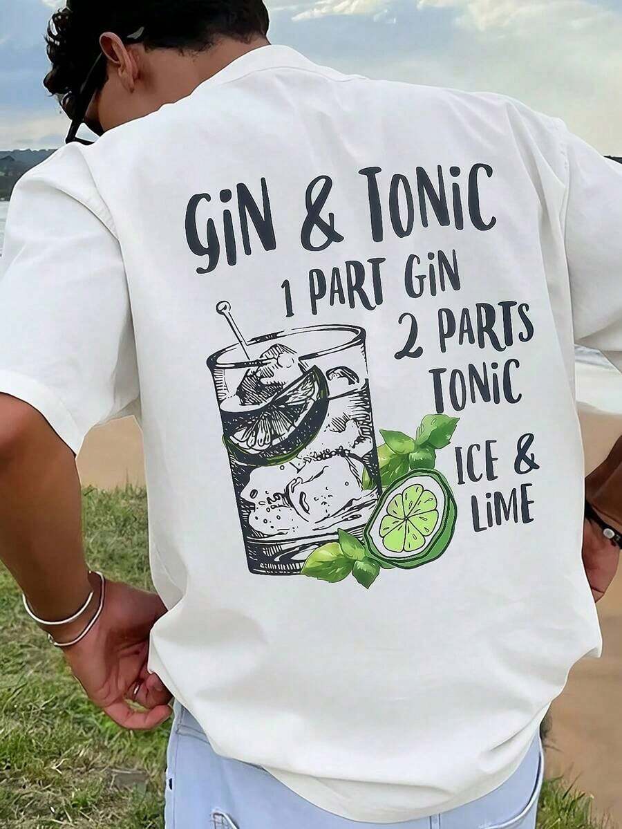 Men's T-Shirts For Spring And Summer - 白色 - 查看 1
