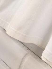 Blusa casual para mujer, diseño de estampado de mariposa, degradado de rosa y negro, adecuada para uso al aire libre, vacaciones, verano, citas, camiseta de manga corta para mujer - Blanco - Ver 3