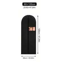 1pc/5pcs Black Transparent 3D Frosted Dust Cover, Suitable For Wardrobe, Protects Coats, Dresses, Suits, Jackets, Maintains Privacy, Dust-Proof Storage - Black - View 12