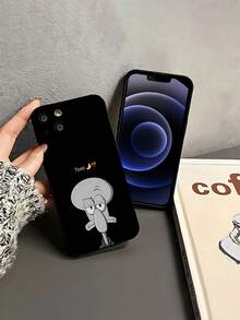 Calamardo Gris, estado de ánimo tóxicofunda de teléfono Fundas compatibles con ,Apple,VIVO,OPPO,,, y Honor.Fabricadas en silicona TPU,ofrecen protección contra golpes y caídas. - Negro - Ver 4