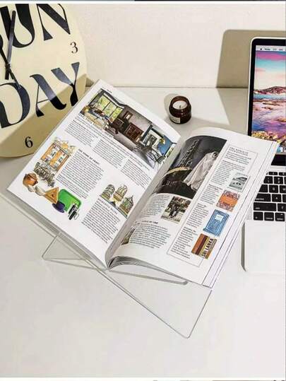 Stand - Coffee Table Book Rack - Kitchen Recipe Holder