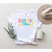 Camisas de estilo veraniego, camisetas de estilo veraniego, camisetas de verano, camisas para días soleados, camisas de playa, camisas de vacaciones, camisas de viaje - alta calidad - Blanco - Ver 7
