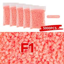 5000+ piezas Paquete de recarga de cuentas de fusión de 2.6mm en series de rojo, rosa y marrón, empaquetadas individualmente, suministros para manualidades de hacer joyas, colgantes, llaveros, para graduación, regreso a clases, Navidad, fiestas, regalos de cumpleaños, set a granel de cuentas de fusión de 2.6mm multicolor - Cuentas de rompecabezas de 2,6 mm - Ver 29