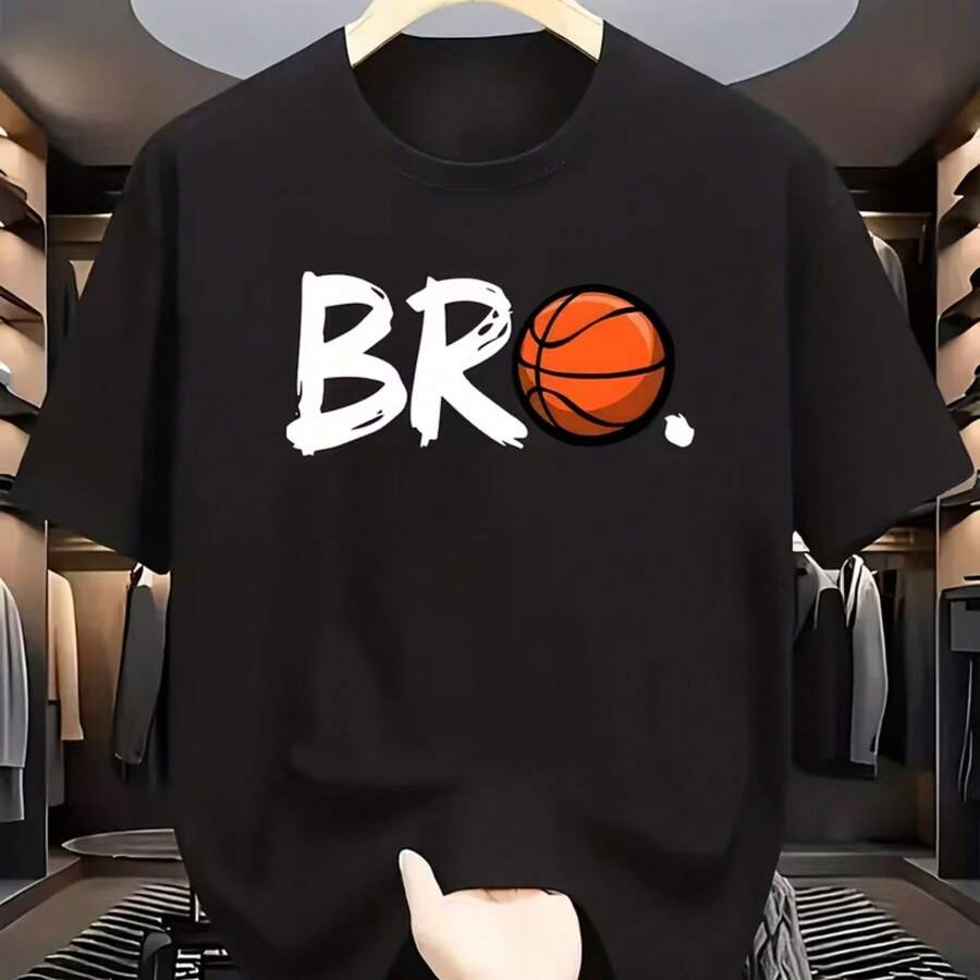 Camiseta impresa para hombres y mujeres - Negro - Ver 1