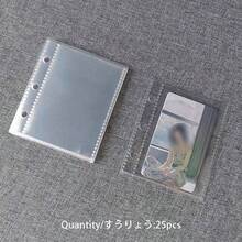 1 件 A6/A7/A8/M5 便携式透明活页夹、透明贴纸簿、封条簿、贴纸簿、照片收纳袋，可用作相册、预算计划簿、日记本、笔记本、办公用品 - 彩色 - 查看 11