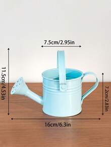1pc Metal Garden Watering Can, Small Watering Pot, Portable Mini Watering Pot Suitable For Indoor Potted Plants And Garden Flowers - Multicolor - View 8