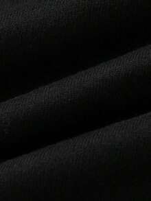 Women's Short-Sleeved T-Shirt, Round Neck, Loose Fit For Summer - Black - View 5