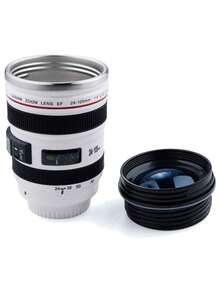 Camera Lens Shaped Mug, Creative Camera Lens Cup, Interesting Birthday Gift, Portable Insulated Cup With Lid, Suitable For Iced Coffee, Outdoor Travel, Camping, For Men, Women, Students, Photographers, Black - Multicolor - View 12